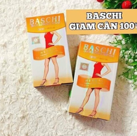 [HCM]Viên uống giảm cân baschi cam thái lan (hộp30 viên) chính hãng