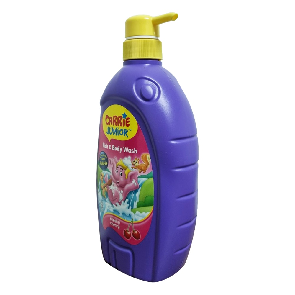 Sữa tắm gội 2in1 cho em bé Carrie Junior hương cherry, sữa và nho