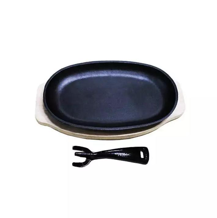Chảo gang chống dính Oval