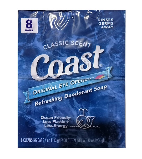 Lốc 8 Xà Phòng Coast Classic Scent - 113g x8 Bars