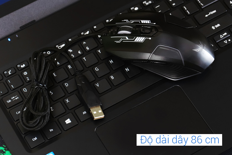 Chuột Gaming Zadez G-610M Đen