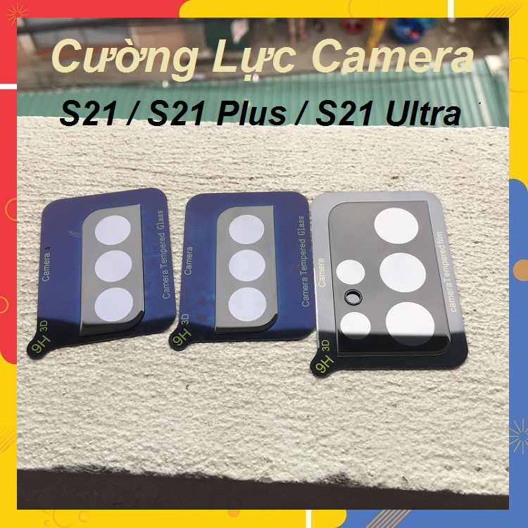 cường lực Camera trong suốt cho Samsung Galaxy S21 Ultra / S21 Plus / S21 Siêu Hót Tặng Phụ Kiện Dán