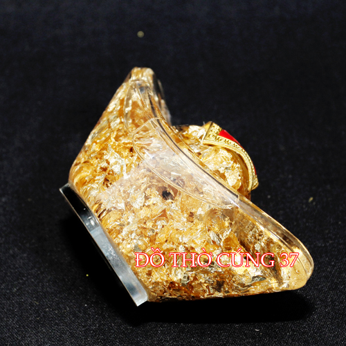 Thỏi vàng thủy tinh phong thủy [ may mắn thu hút tài lộc ]