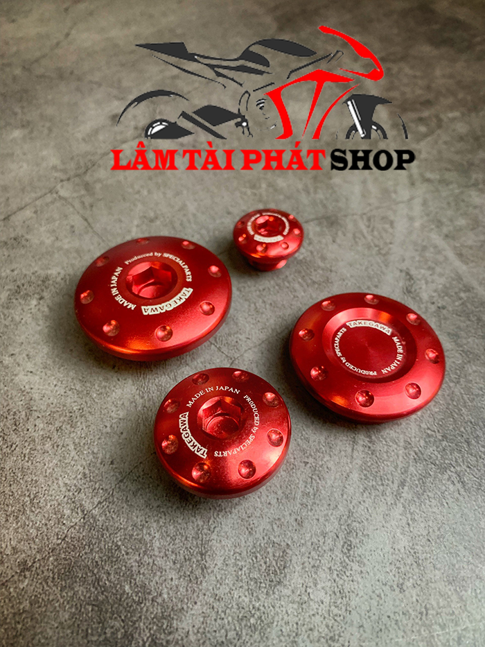 Nắp Chụp Cate , Nắp Mâm Lửa , Ốc Nhớt Takegawa ( Honda. Yamaha )