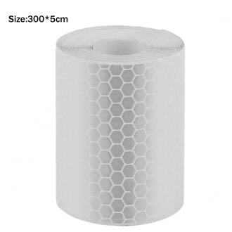 Decal phản quang màu trắng 300cm x 5cm