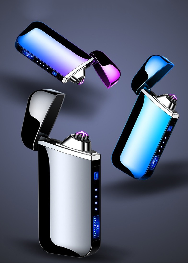 bật lửa điện plasma nút nguồn cảm ứng chống gió