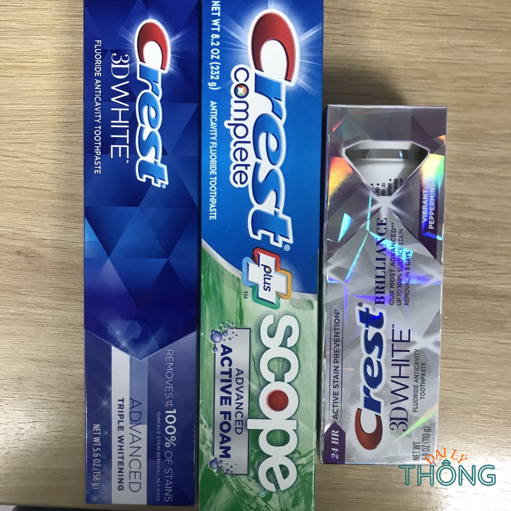Toothpaste white teeth crest complete plus scope 3D White ultra brilliance