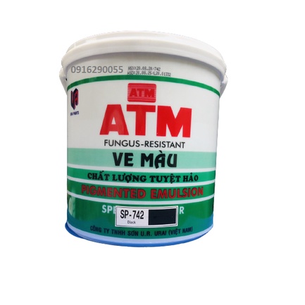 [NT] Ve ATM màu đen (3,5L) [Sơn chậu]