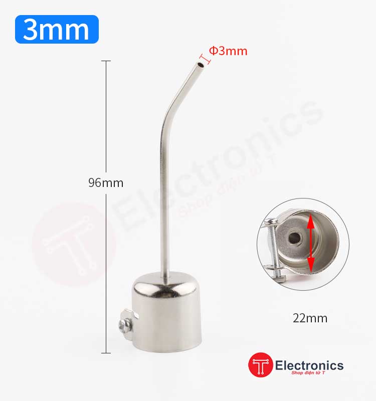 Đầu Khò Nhiệt 850 Cong Nối Dài