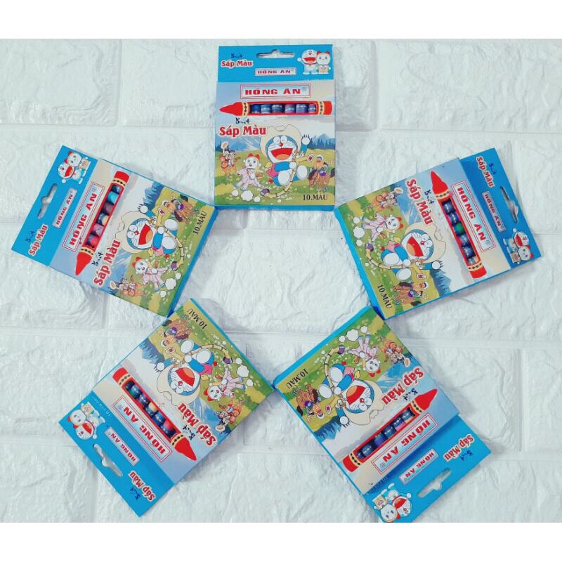 Bút sáp màu Hồng Ân 10M (lốc / 5 hộp)