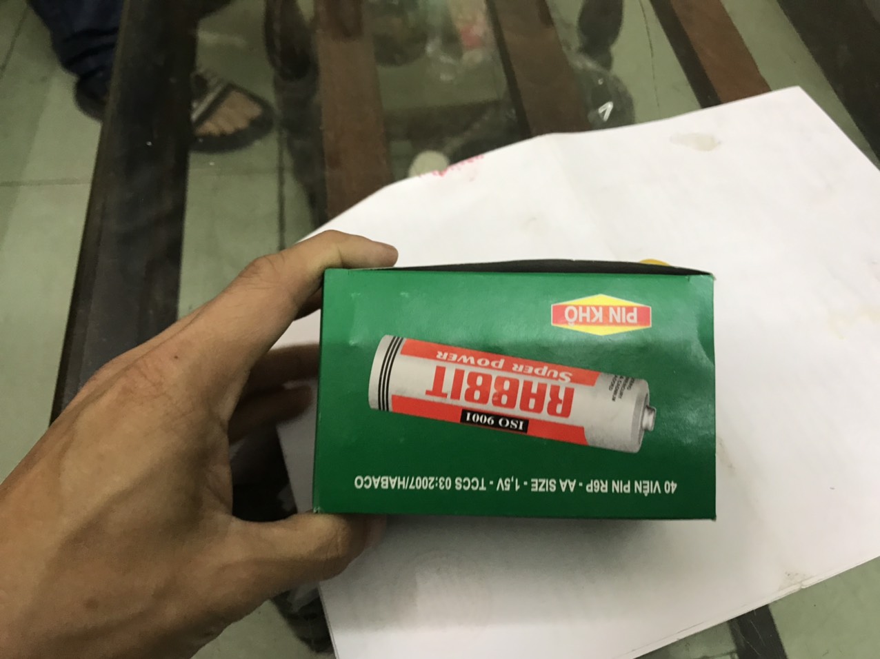 Pin aa 2a con thỏ 1.5V pin tiểu
