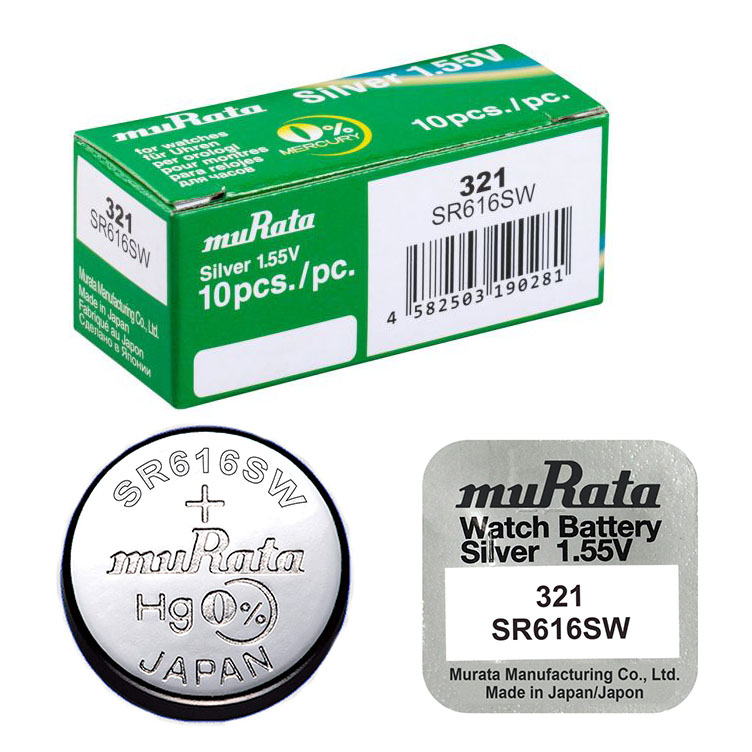 Pin đồng hồ murata sony 321 sr616sw oxit bạc made in japan chính hãng
