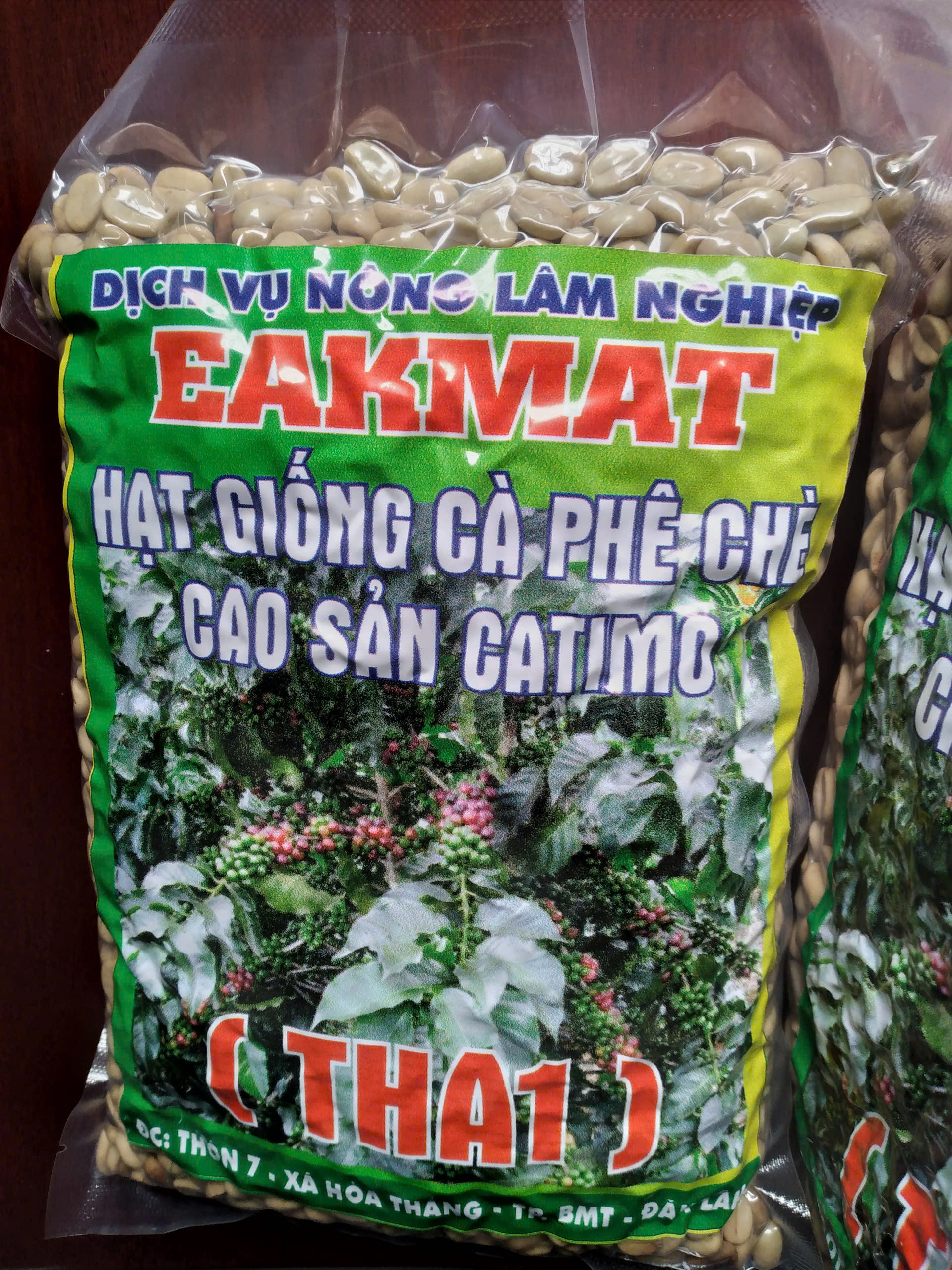 1 KG HẠT Giống Cà phê Arabica THA1 Natural Cầu Đất (S18)[ HẠT ĐẸP TUYỂN CHỌN BAO NẢY MẦM ĐÓNG GÓI KỸ HÚT CHÂN KHÔNG NHƯ HÌNH  ] thích ứng tốt tại các vùng sinh thái đặc thù ở Tây Nguyên, Bắc Trung Bộ và Tây Bắc (vùng có độ cao trên 600 m). ] [ GHN ]