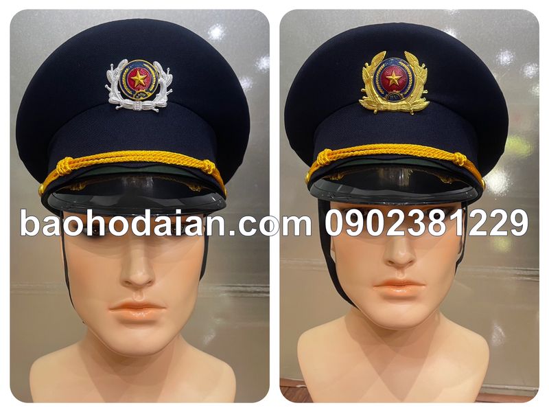 Mũ kêpi màu tím than kèm sao bảo vệ