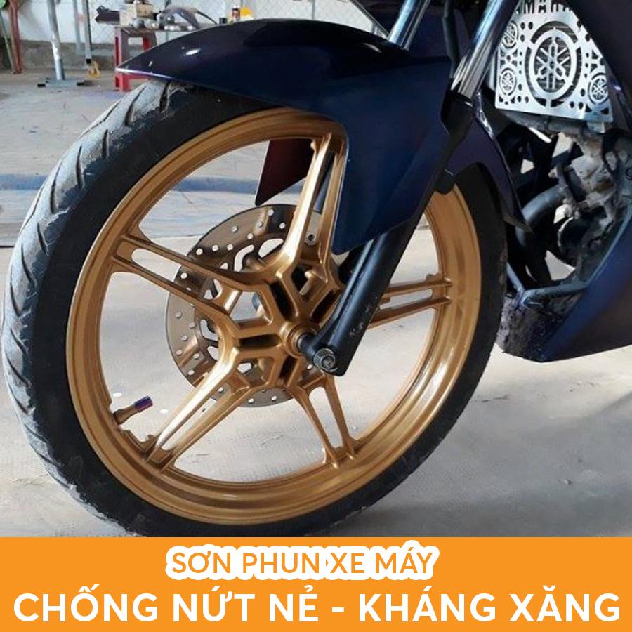 Chai sơn xịt Samurai 123 màu vàng ánh kim