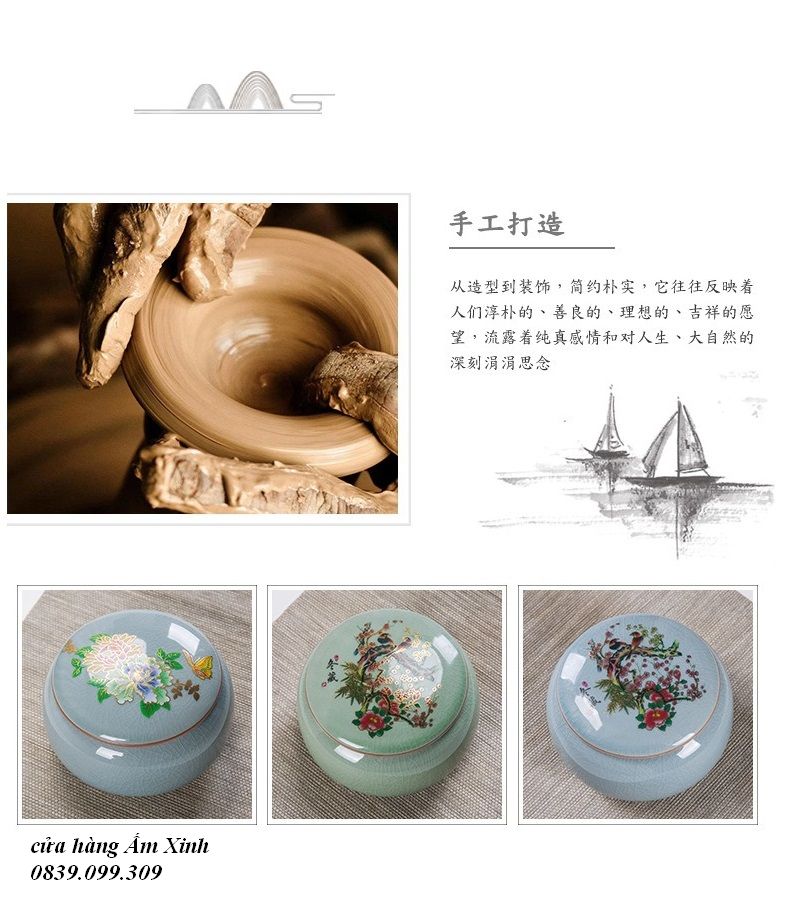 Hũ, Bình đựng trà cỡ lớn có nắp siêu khít