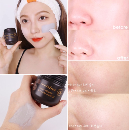 Mặt Nạ Đất Sét Trị Mụn Innisfree Tro Núi Lửa