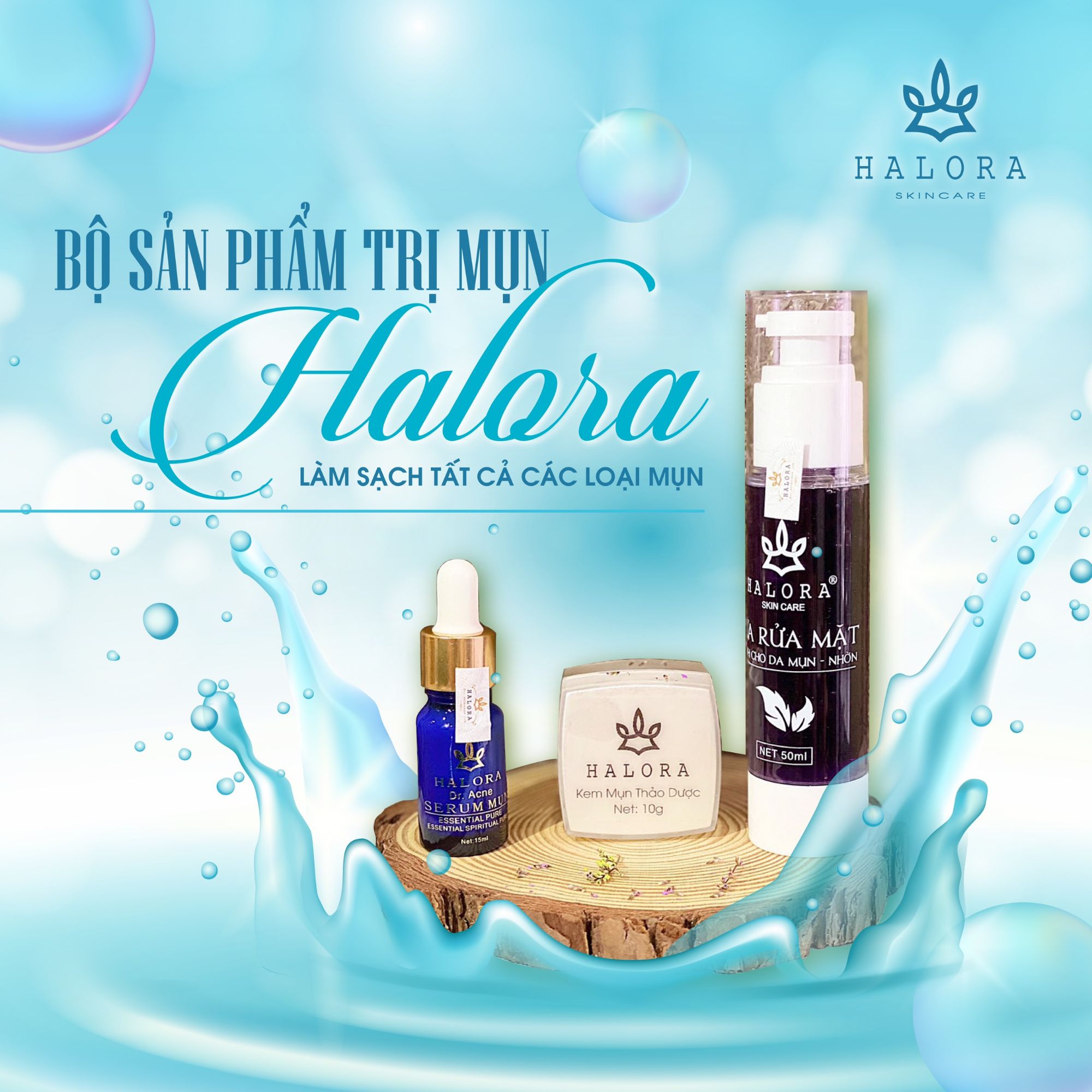 [HCM]SỮA RỬA MẶT KIỀM DẦU HALORA
