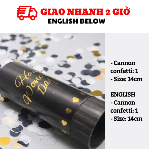Pháo giấy nhiều màu - Confetti Cannon tbgt31
