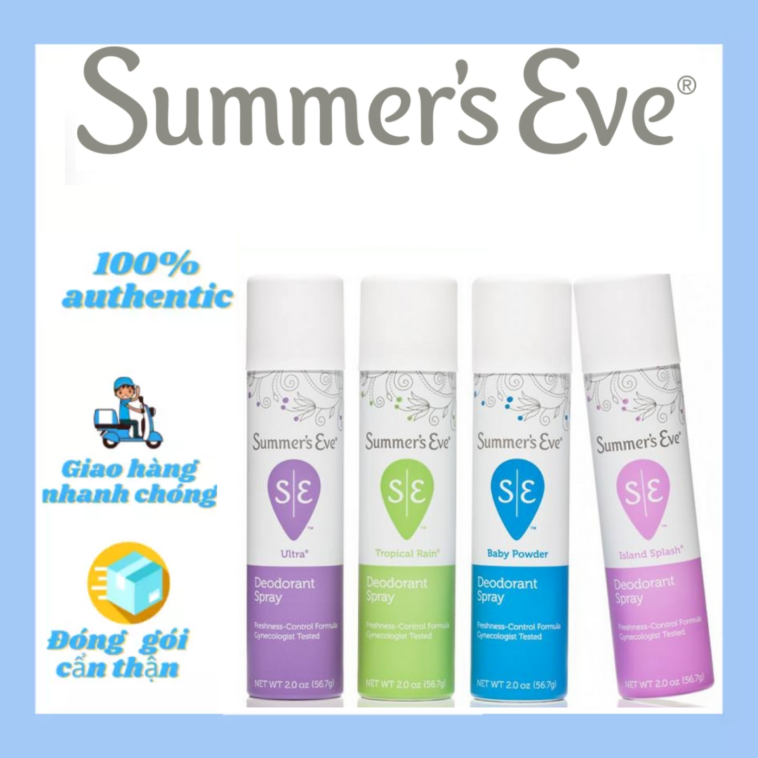 [HCM][Đủ Mùi] - 56.7g] Xịt Phụ Khoa Summer’s Eve Spray