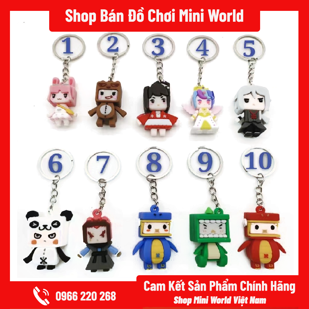 Móc Khóa Mini World Cực Đẹp