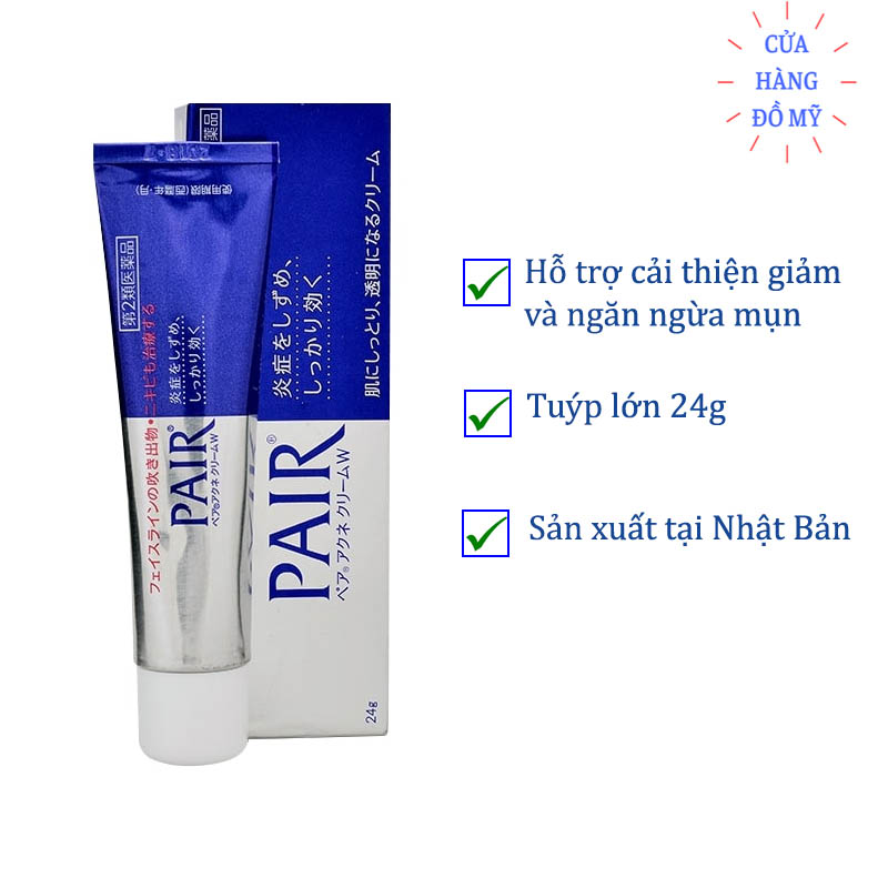 [Hoàn tiền 20%] Kem Hỗ Trợ Cải Thiện Mụn Pair Nhật Bản 24g - Kem Pair của Nhật - Shop Hong1008