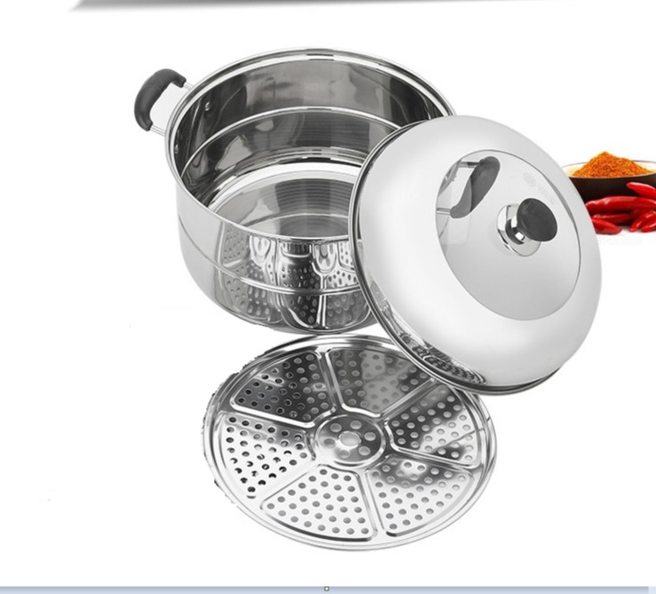 [HCM][feership bundled blister steamer] stainless steel pot with tray steamer convenience. Dedicated cooker steamer insulation glass as dumplings flung… For every home