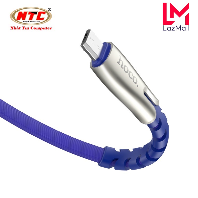Cáp sạc nhanh và truyền dữ liệu hoco u58 core cổng microusb hỗ trợ qc3.0, max 2.4a, dài 1.2m - nhat tin authorised store