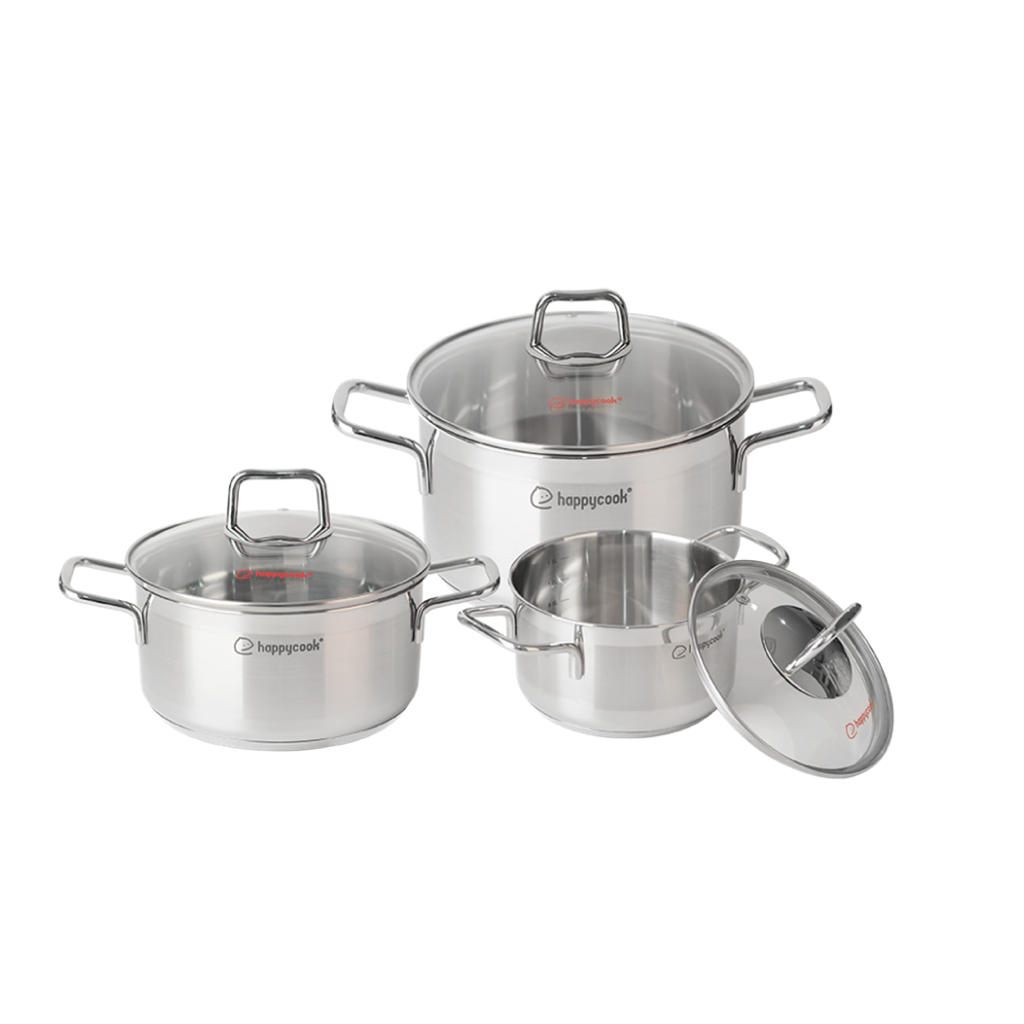 BỘ NỒI INOX 5 ĐÁY PENTA HAPPYCOOK, HCS-PT06