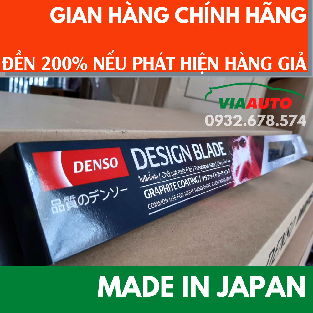 [HỎA TỐC HCM] Gạt mưa ô tô CHÍNH HÃNG Denso made in JAPAN siêu sạch đủ size cần gạt bằng nhựa 3 khúc