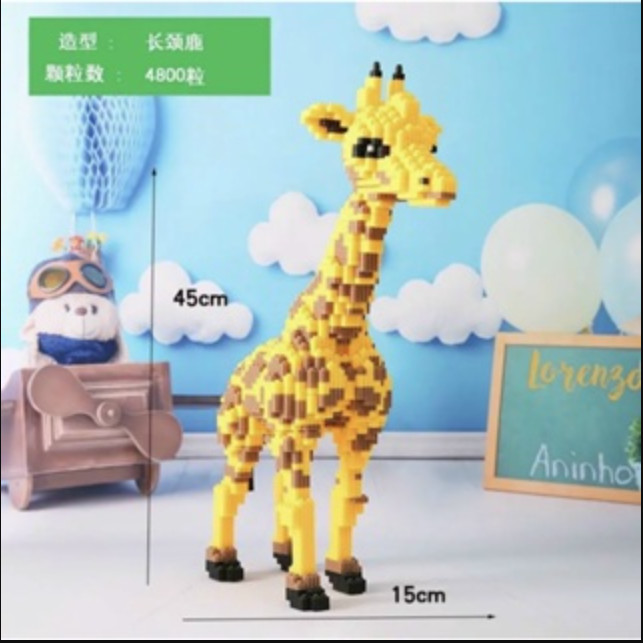 Mô hình lắp ráp gấu bearbrick cỡ lớn 30cm - 36cm, Đồ chơi lắp ráp