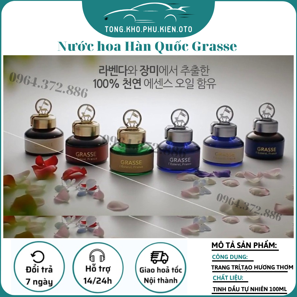 Nước hoa ô tô Grasse Korea 110ml Hàn Quốc cao cấp
