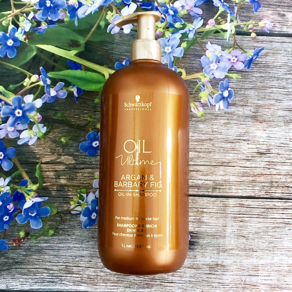 Schwarzkopf oil ultime argan & barbary fig oil shampoo shampoo for large hair 1000ml