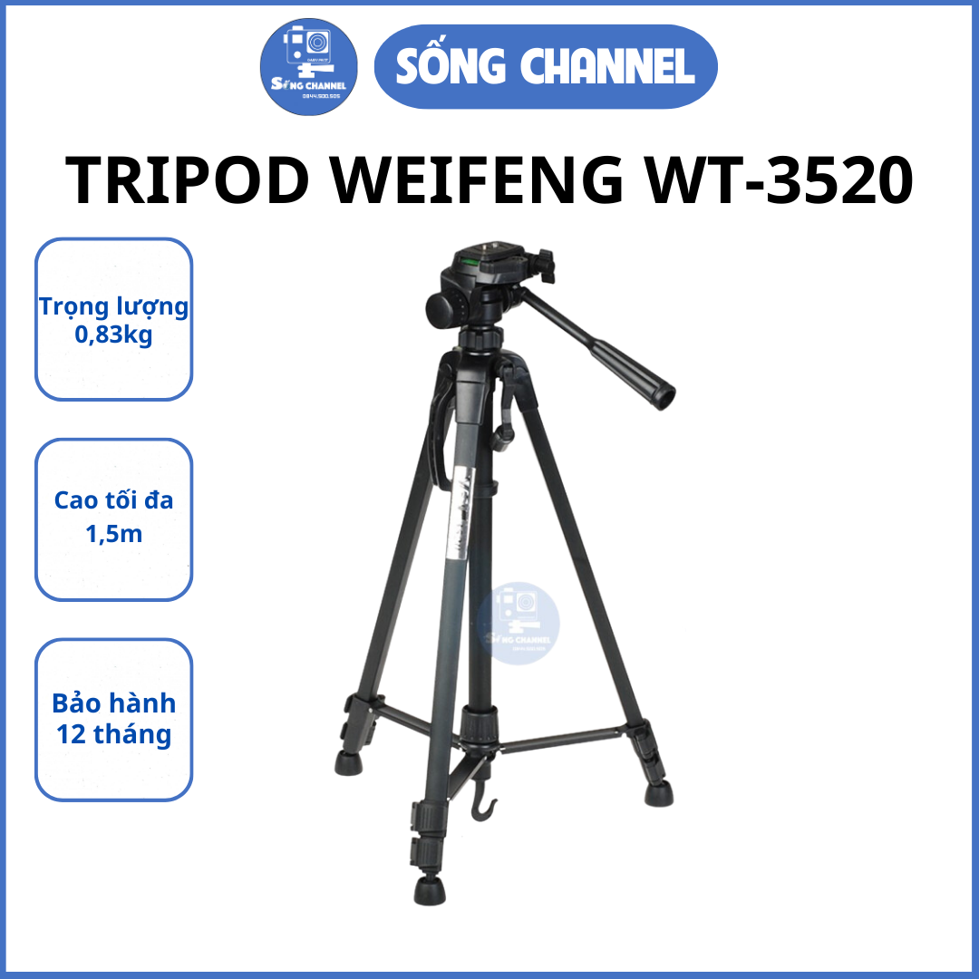 Chân máy ảnh Tripod Weifeng WT-3520