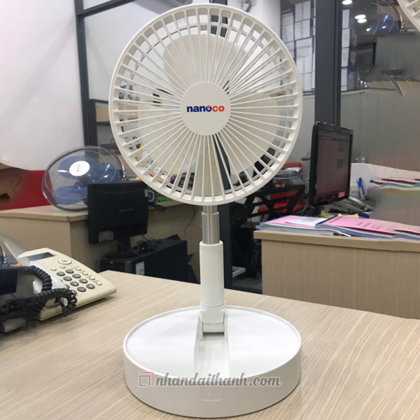 Quạt Sạc Điện Gấp Gọn Nanoco NFF1617W