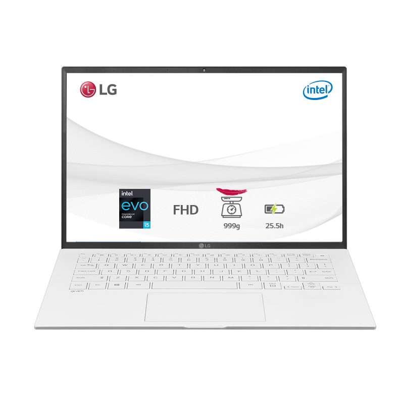 Laptop LG Gram 2021 14ZD90P-G.AX51A5 (Core i5-1135G7/ 8GB /256GB/ Intel Iris Xe /14.0 inch WUXGA /FreeDos /Trắng)-Hàng chính hãng