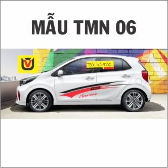 tem xe  Kia Morning ( 7 MẪU CỰC ĐẸP)