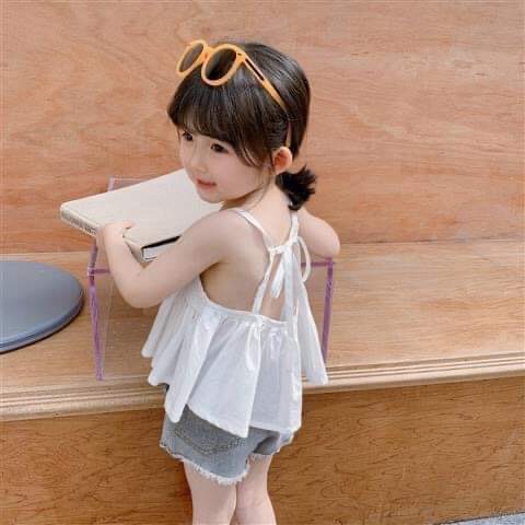 Áo dây hở lưng cho bé gái từ 7-17 kí