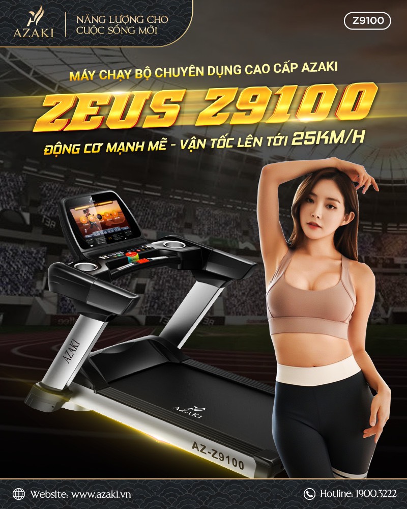 Máy Chạy Bộ Chuyên Dụng Azaki Zeus Z9100