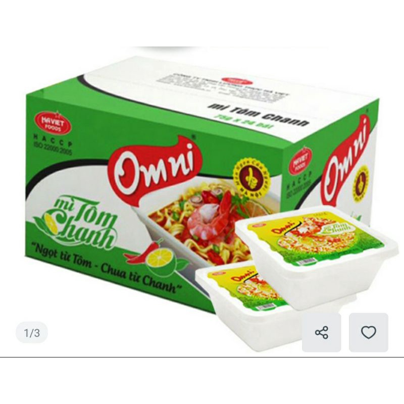 Bát mì tôm chanh Omni 75gr- date luôn mới