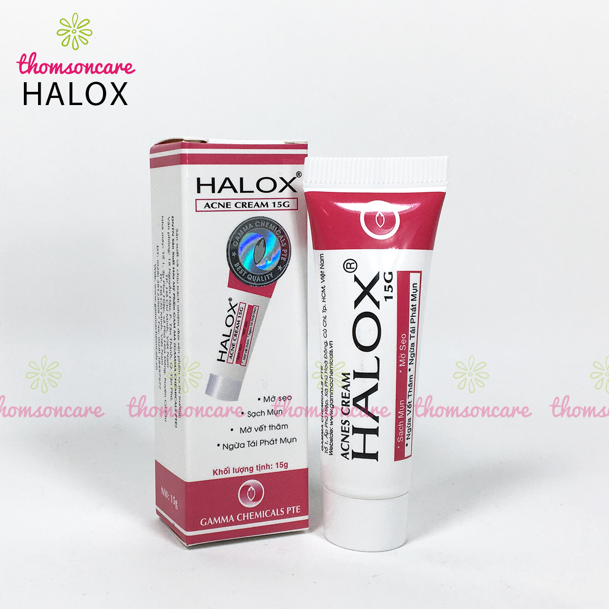 Halox - kem ngừa mụn, hết sẹo - Tuýp 15g