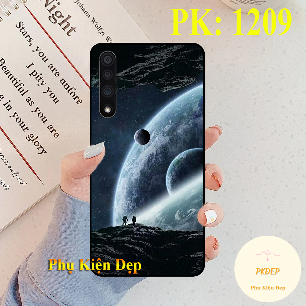 [HCM]Ốp lưng Vsmart Live dẻo đen in hình Vũ trụ