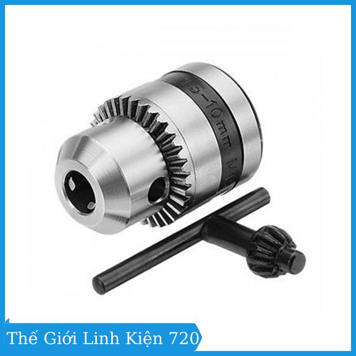 Combo đầu kẹp mũi khoan 3 chấu côn và bạc B10 lỗ 3.17mm