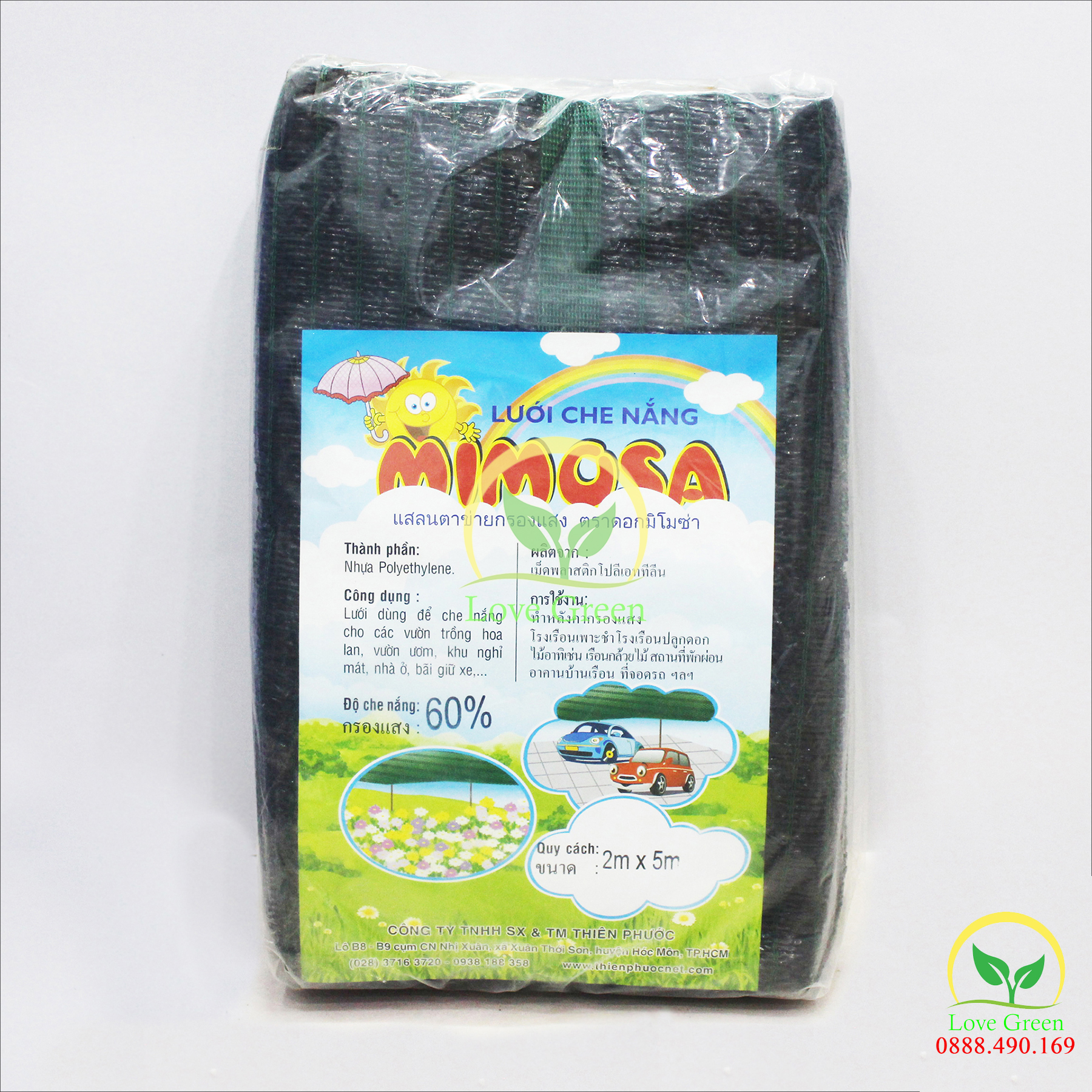 [HCM]Lưới Che Nắng Mimosa Thái Lan 2X5M