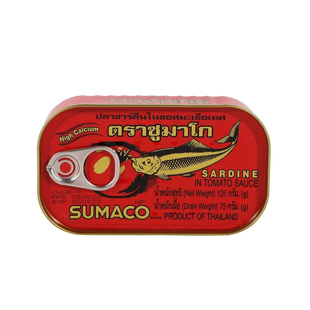 Cá hộp cá mòi sốt cà SUMACO Thái Lan - hộp
