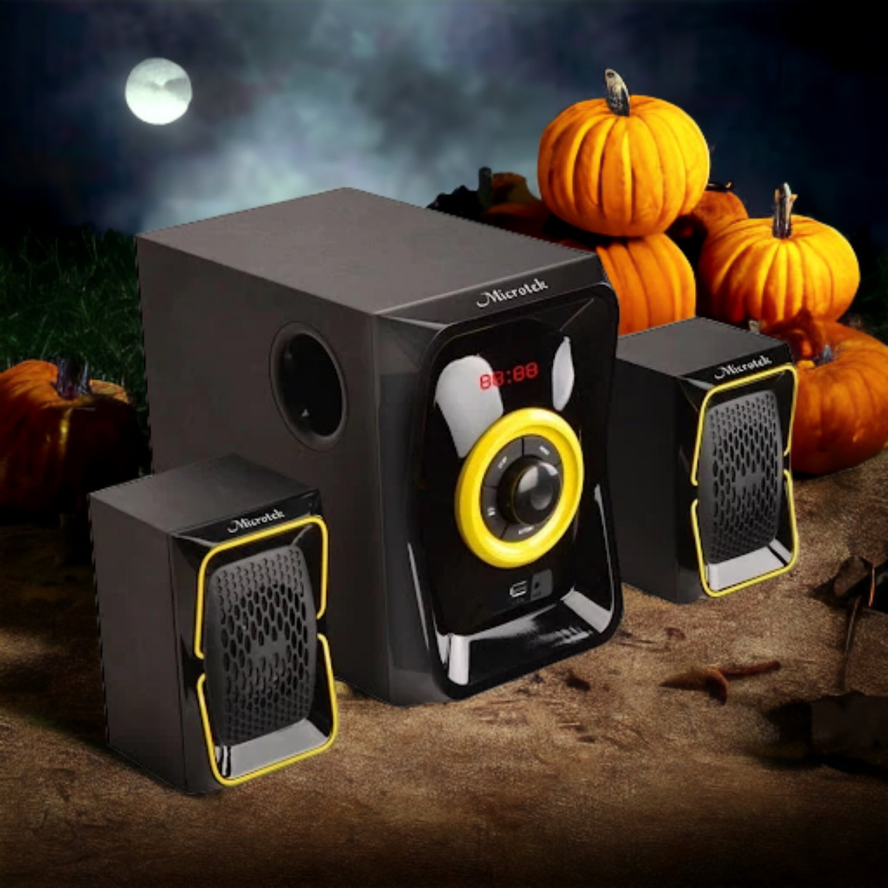 Loa Bluetooth Microtek 2.1 M-168BT - 40W ( Thẻ Nhớ,Usb,sd card,bluetooth 5.0,FM,remote ) Hàng Chính Hãng