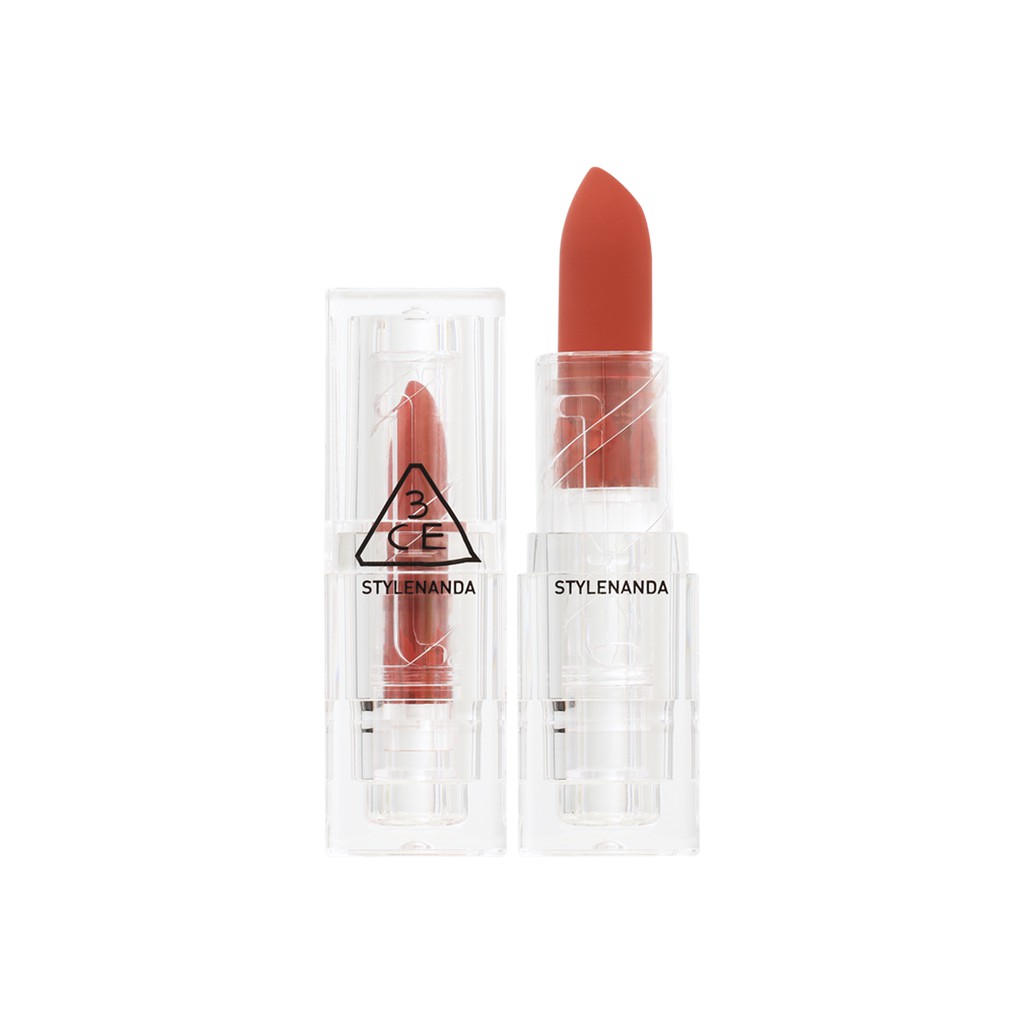 Son thỏi vỏ trong suốt 3CE SOFT MATTE LIPSTICK CLEAR LAYER EDITION