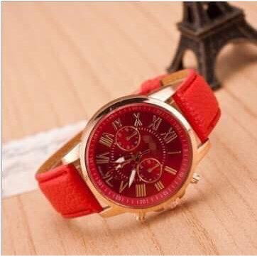 Đồng hồ thời trang nam nữ Geneva dây da G283