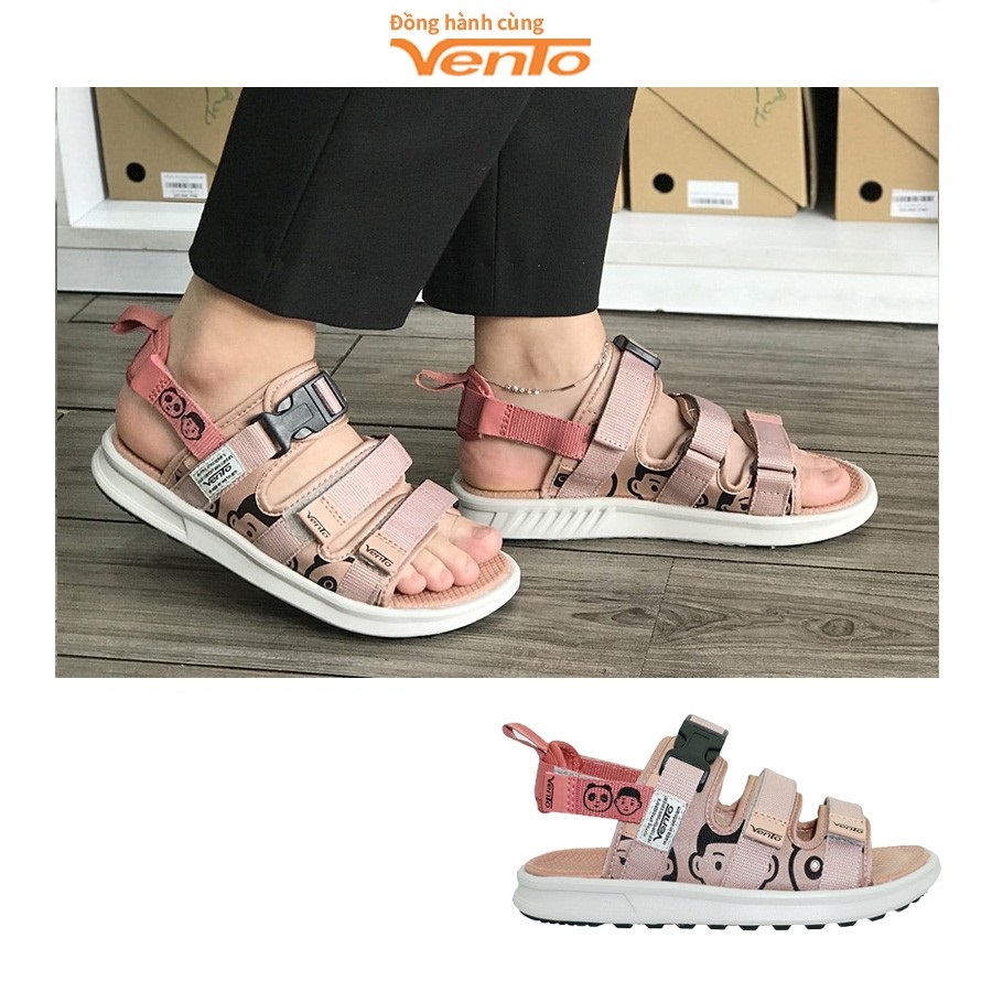 Giày sandal nữ Vento NB80 mầu hồng nhạt
