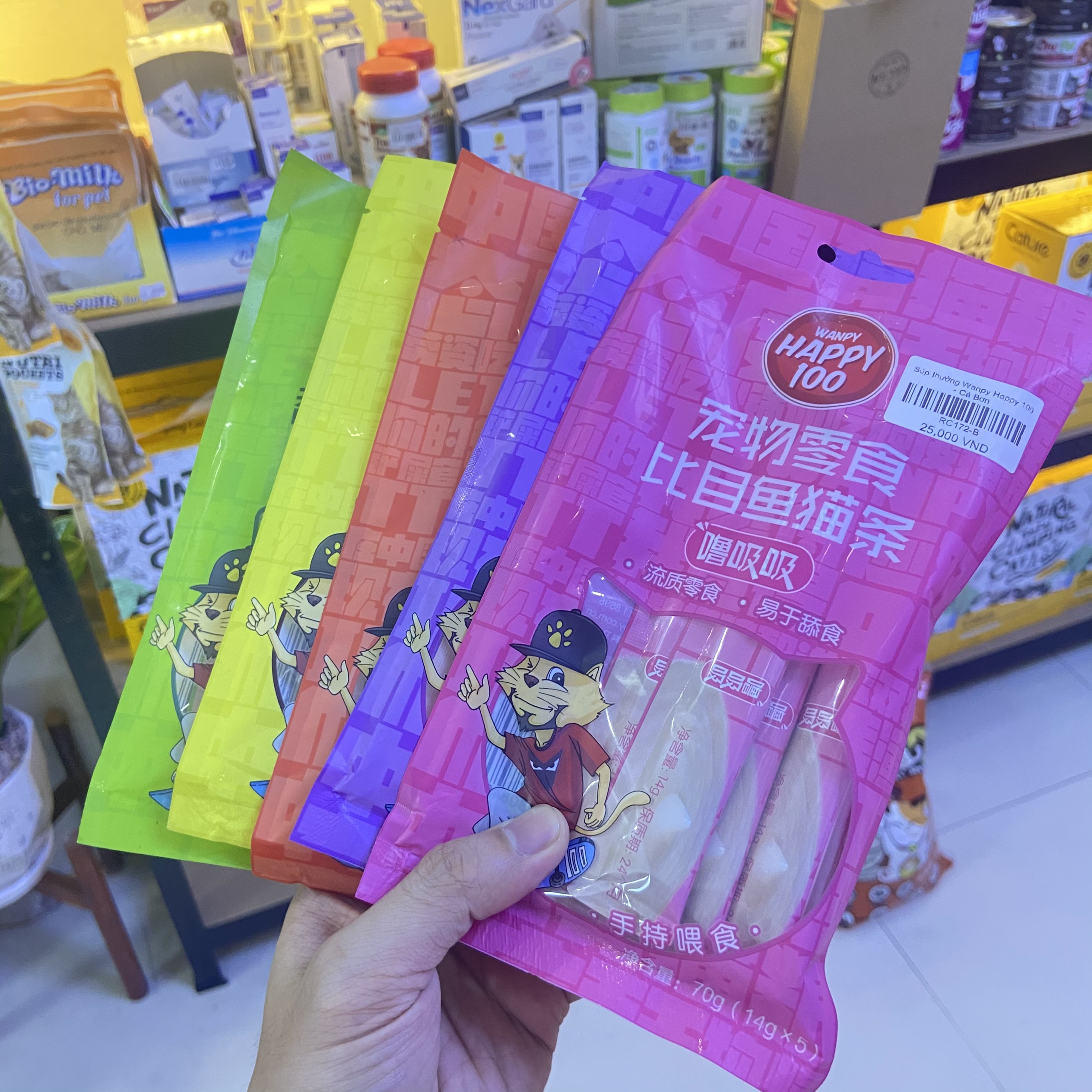 Súp thưởng Que Wanpy Happy 100 | Súp thưởng cho mèo Wanpy
